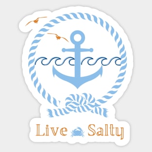 Live Salty Sticker